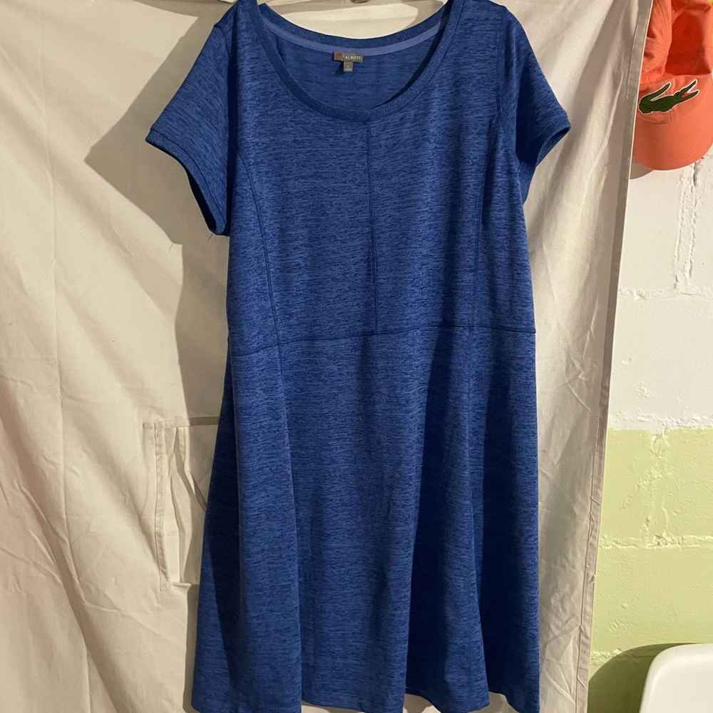 Cobalt blue heather athletic dress. Aline style
